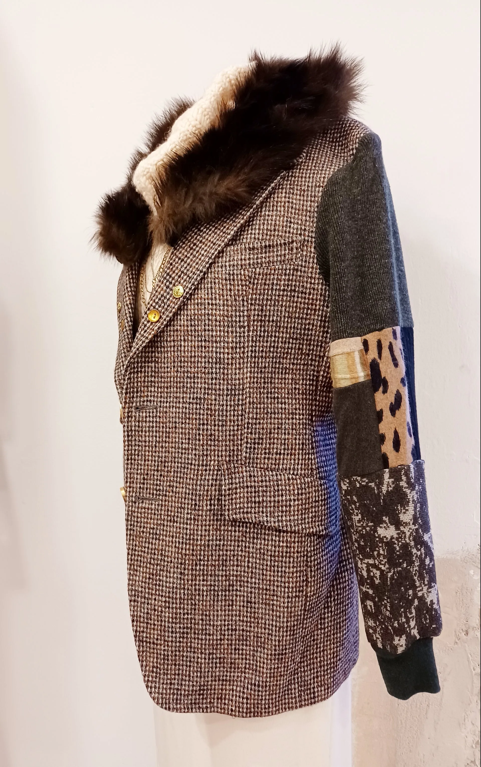 Oi Oi Blazer 1970's Vintage Tweed M/L