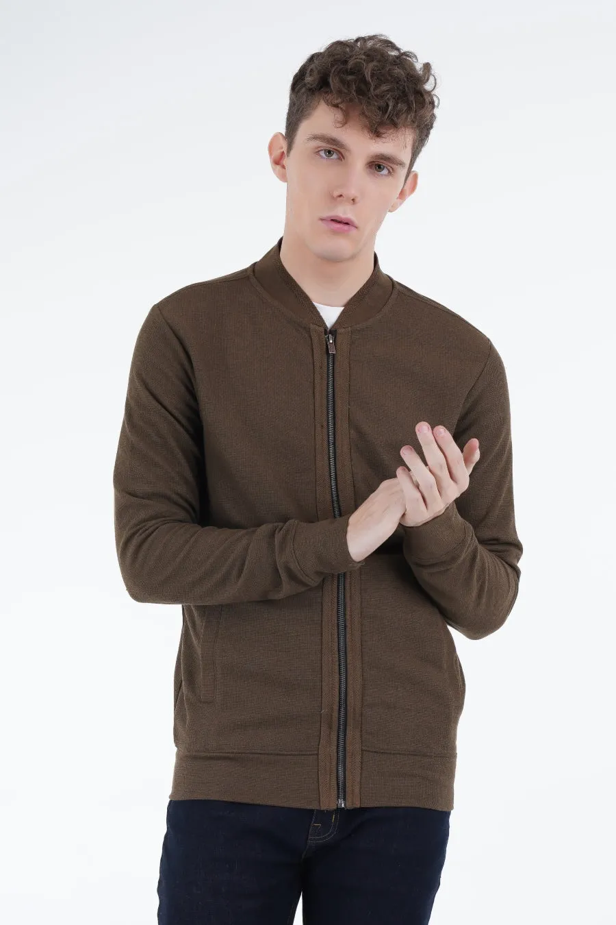 Olive Knit Jacket