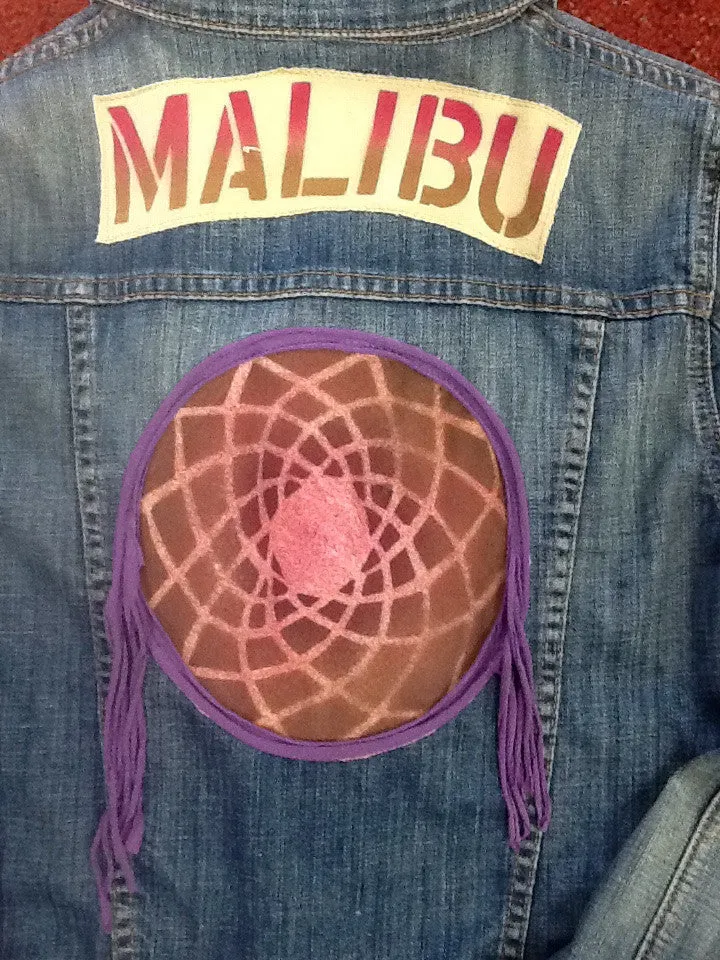 One of a Kind Malibu DreamCatcher Patchwork MOJO MEDICINE by: LYDIA'S LYDS Size:Medium