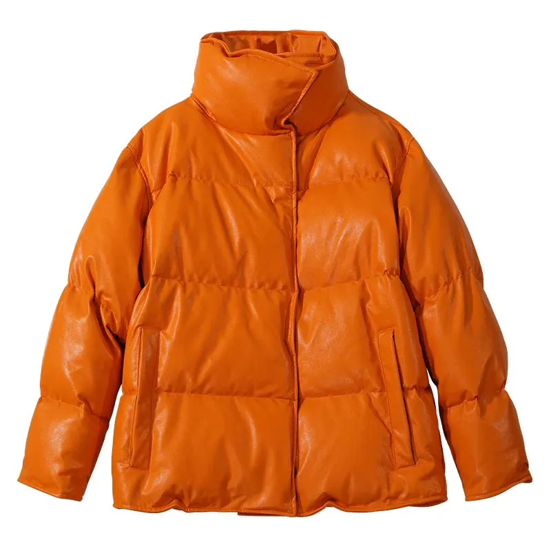 Orange Puffer Jacket