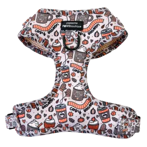 Pawsome Paws Boutique Pumpkin Spice   All Things Nice D-Ring Adjustable Dog Harness- Cinnamon