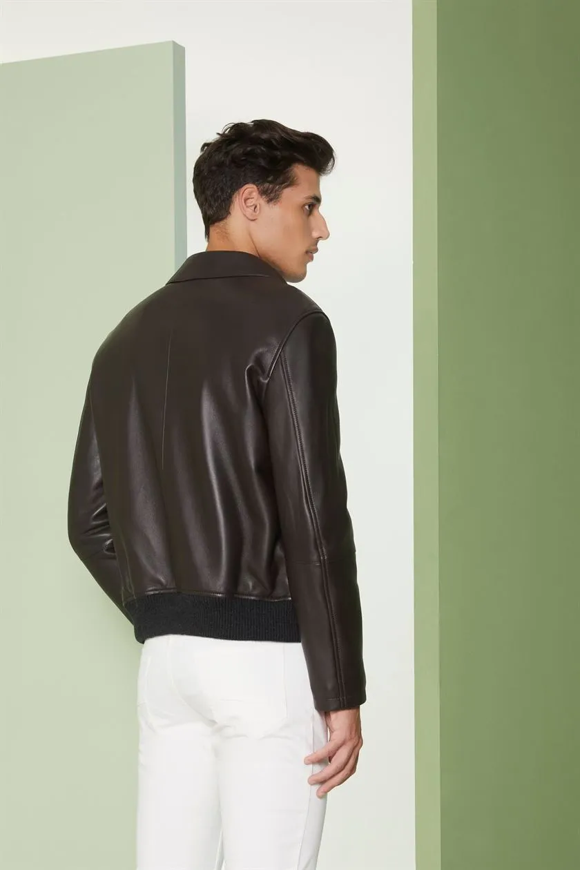 Perona   I   Mens-Outerweareather Jackets- Kwami-Pma-Fv21-621426-Dark Brown  AS7896