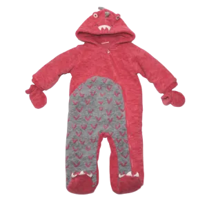 Pink Dino Snowsuit