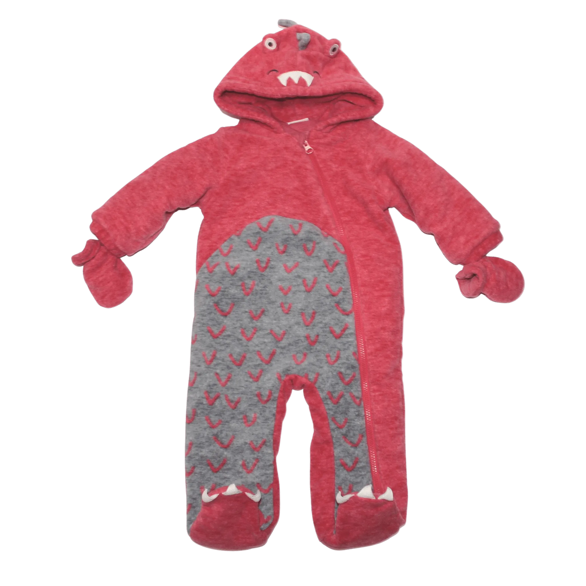 Pink Dino Snowsuit