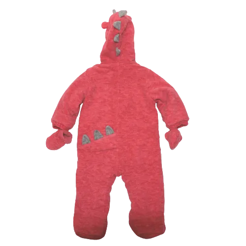 Pink Dino Snowsuit