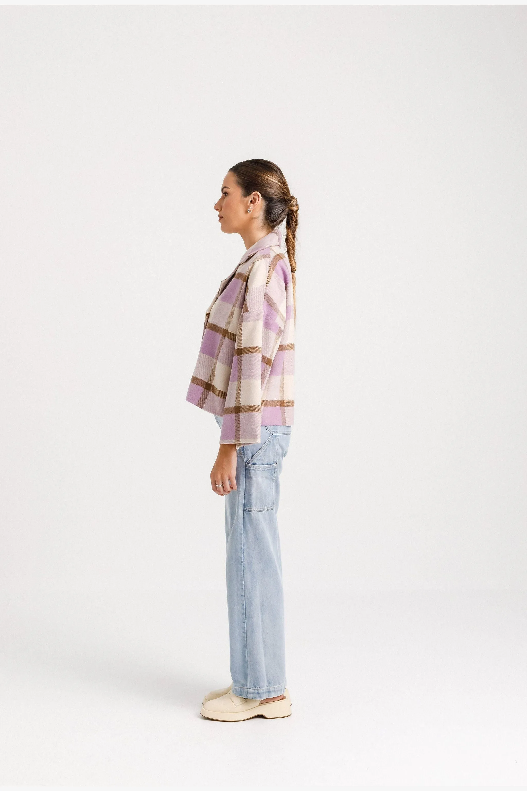 PIXIE COAT - EARTHY LILAC