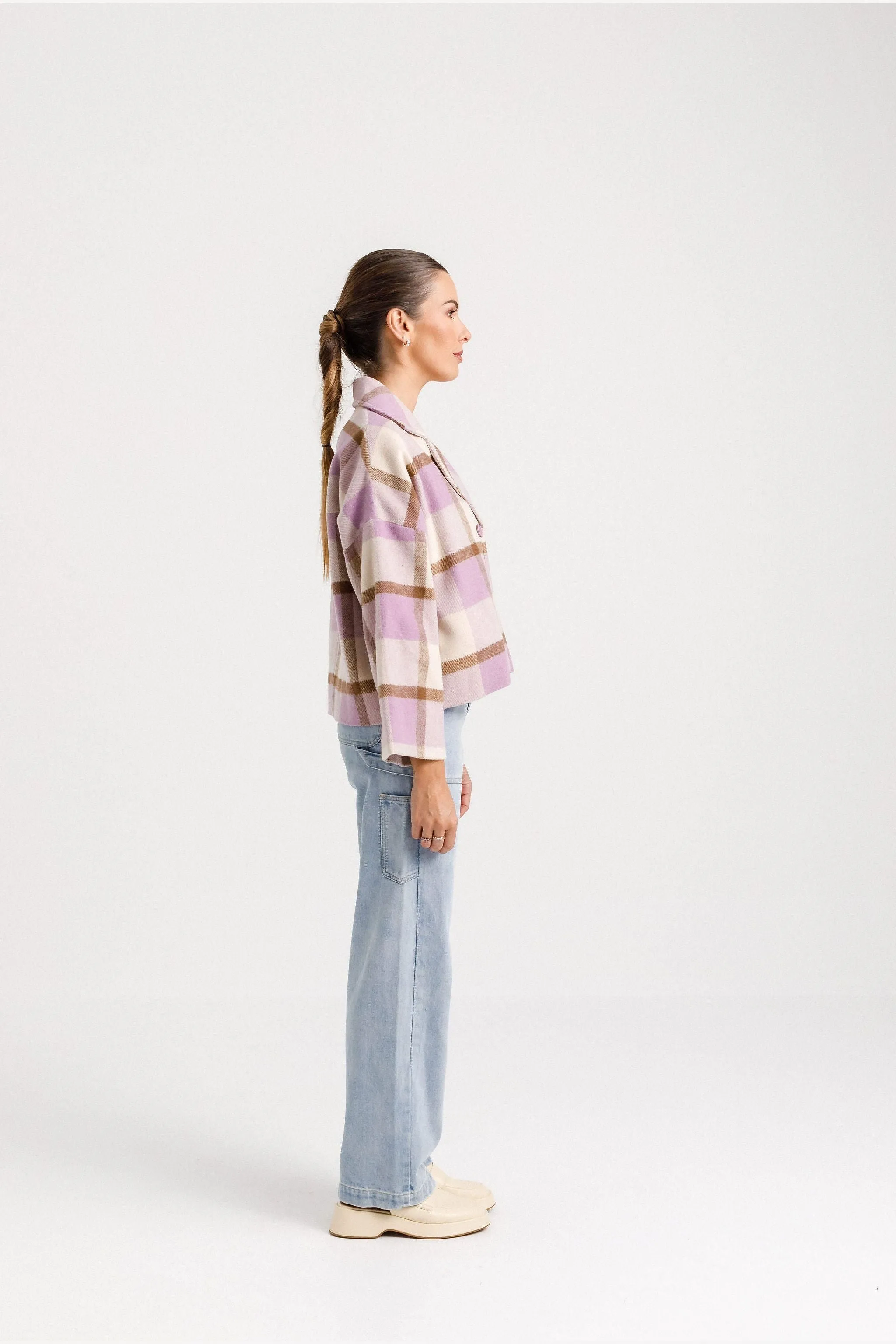 PIXIE COAT - EARTHY LILAC