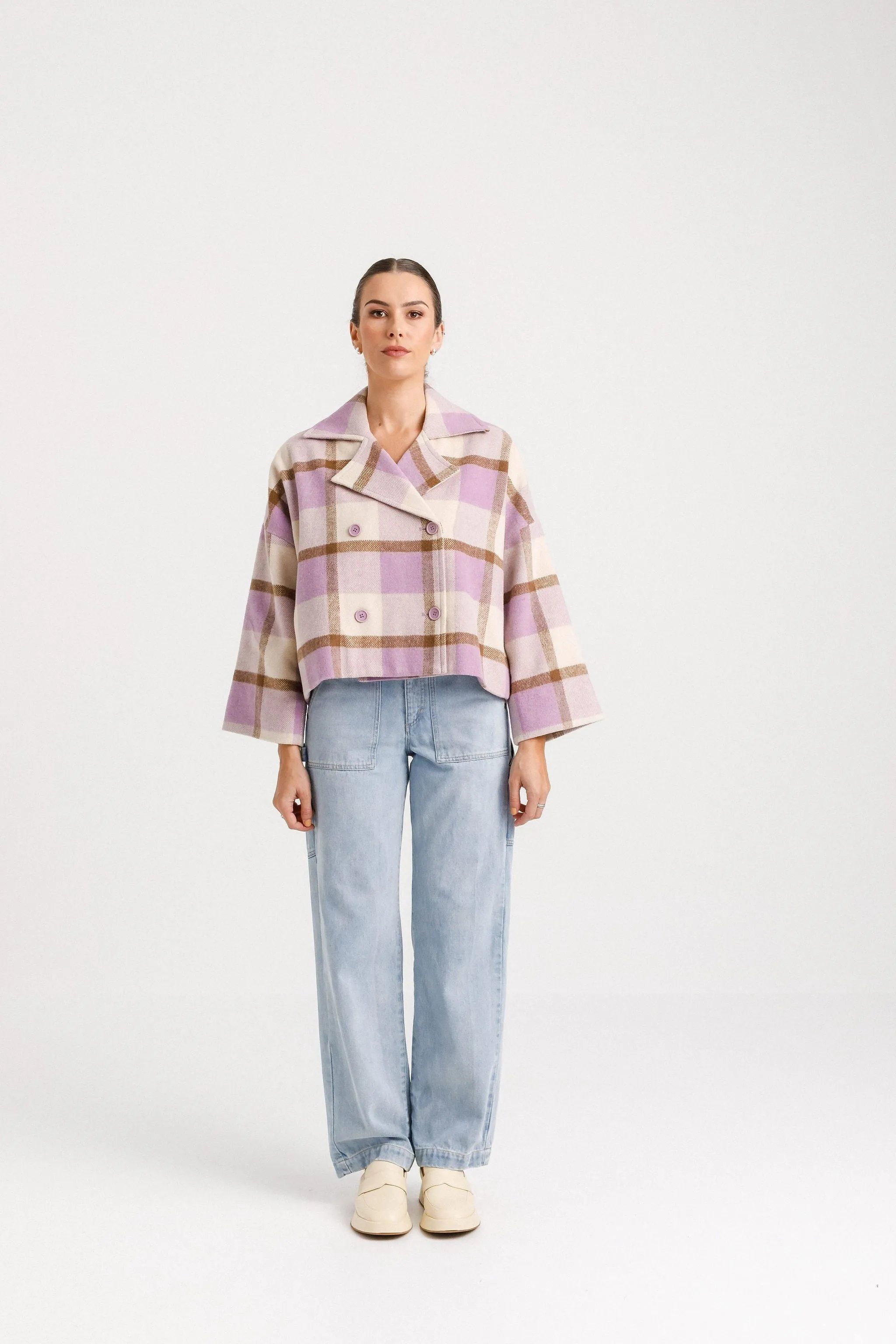 PIXIE COAT - EARTHY LILAC