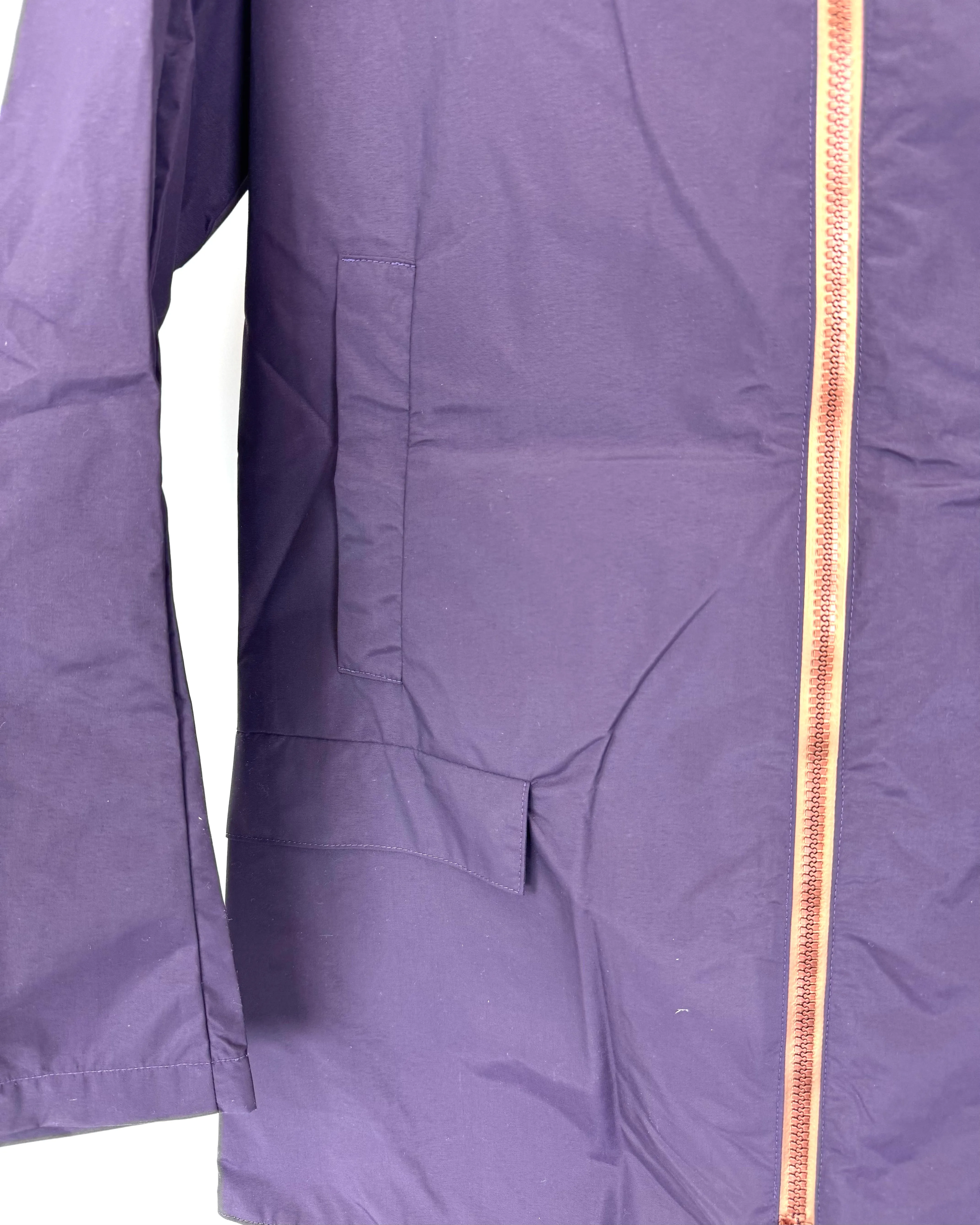Plum Purple Straight Fit Raincoat - Size 0-8
