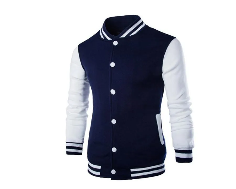 Plus size men's versity college jackets wholesale blank varsity jackets custom logo plain letterman varsity jacket for men