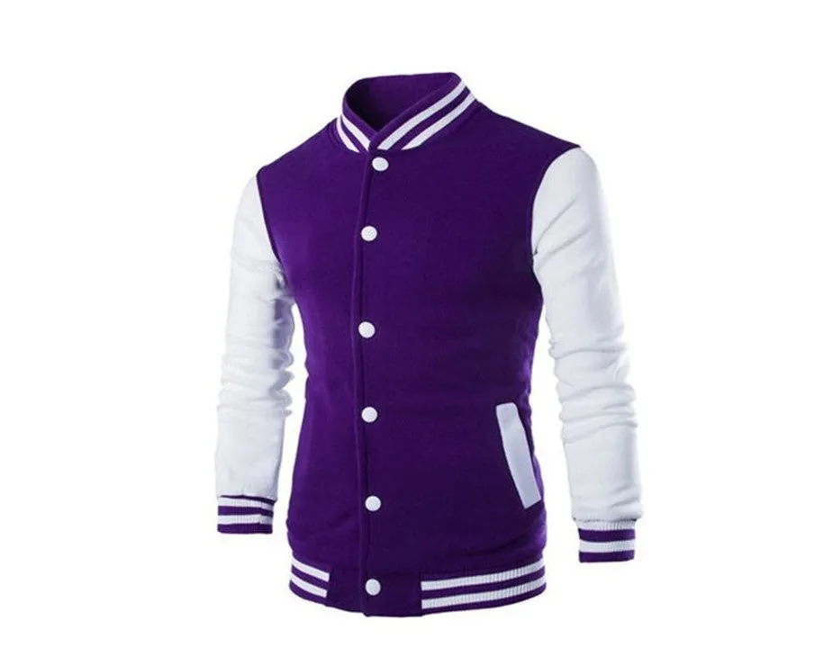Plus size men's versity college jackets wholesale blank varsity jackets custom logo plain letterman varsity jacket for men