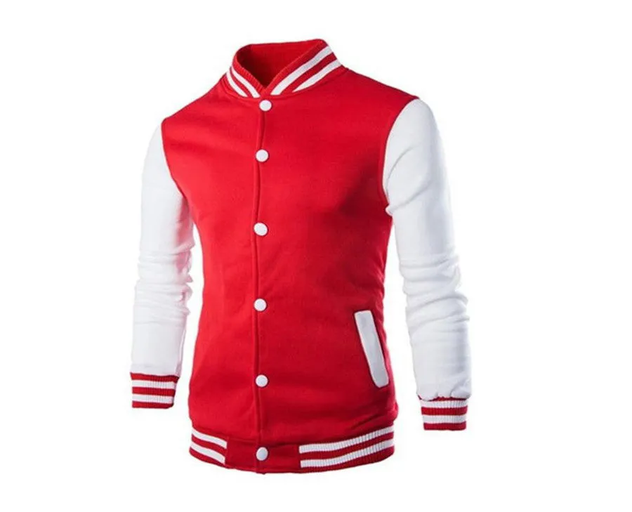 Plus size men's versity college jackets wholesale blank varsity jackets custom logo plain letterman varsity jacket for men