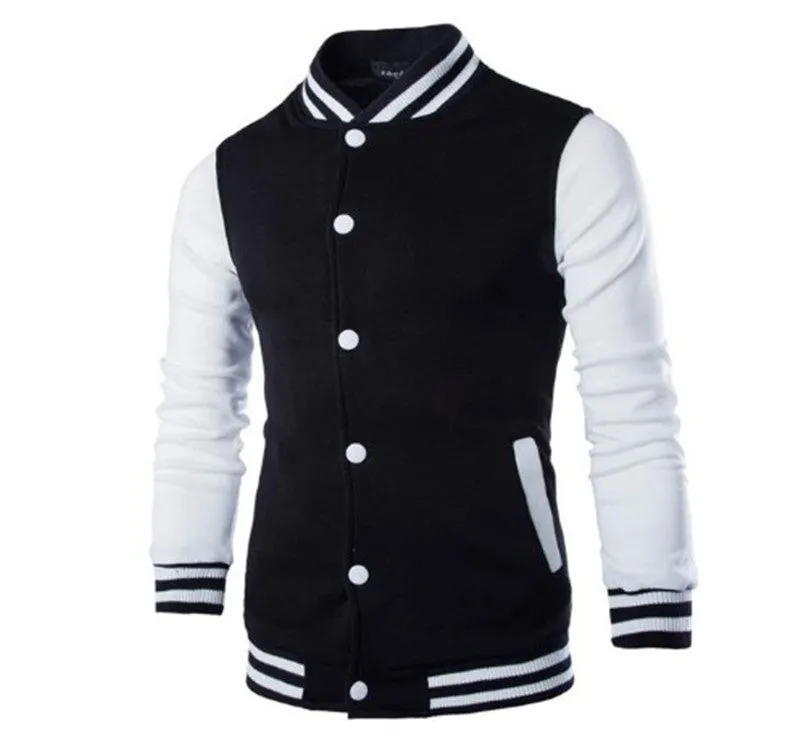 Plus size men's versity college jackets wholesale blank varsity jackets custom logo plain letterman varsity jacket for men