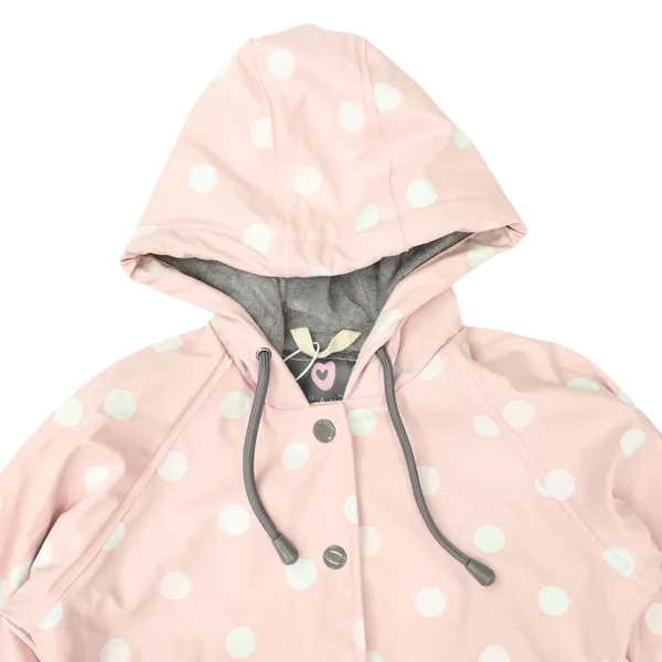 Polkadot Colour Change Raincoat - Pink