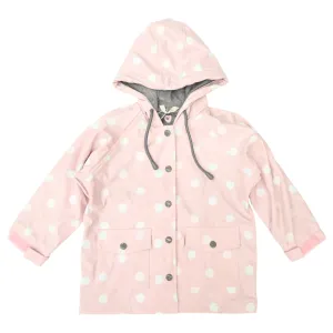 Polkadot Colour Change Raincoat - Pink