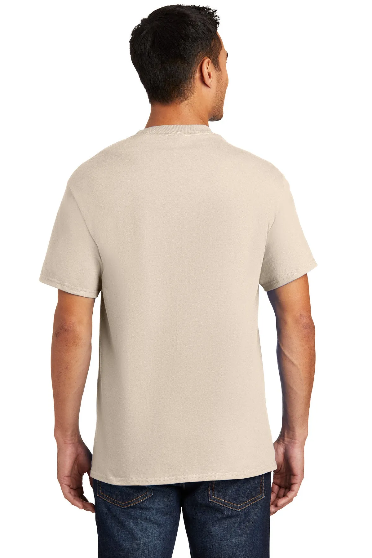 Port & Company Essential Pocket Tee. PC61P Natural