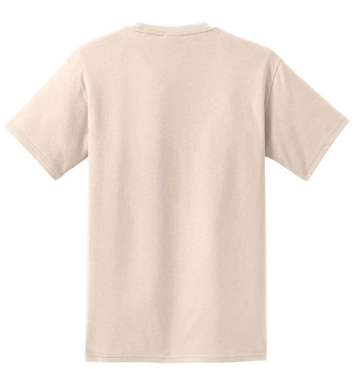 Port & Company Essential Pocket Tee. PC61P Natural