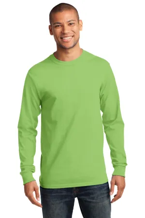 Port & Company Long Sleeve Essential Tee. PC61LS Lime