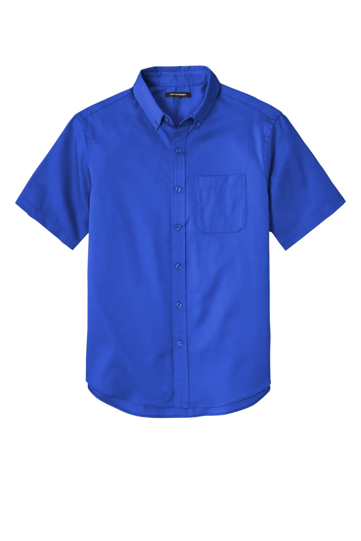 Port Authority Short Sleeve SuperPro React Twill Shirt. W809 True Royal