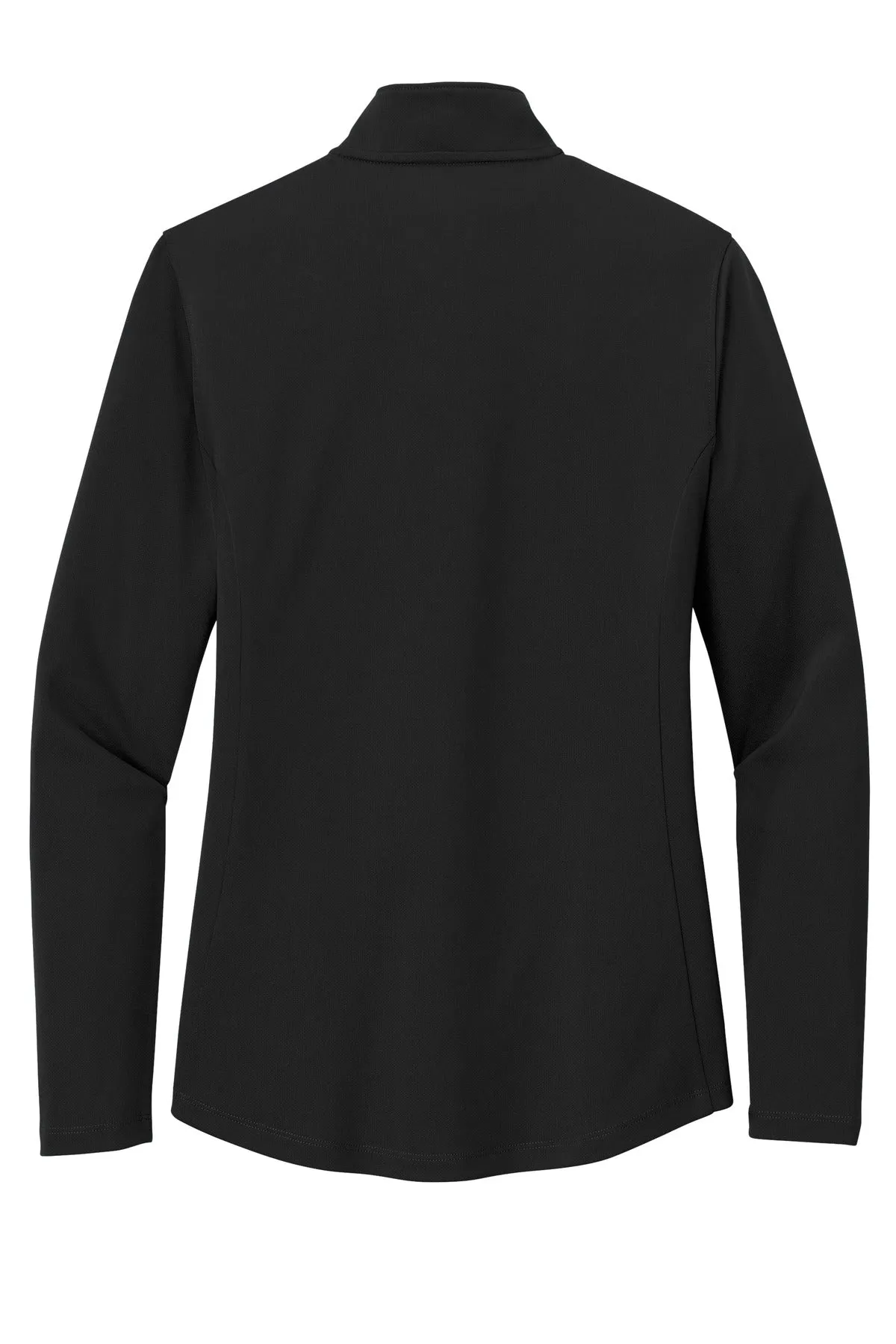 Port Authority Women's Dry Zone UV Micro-Mesh 1/4-Zip LK112 Deep Black