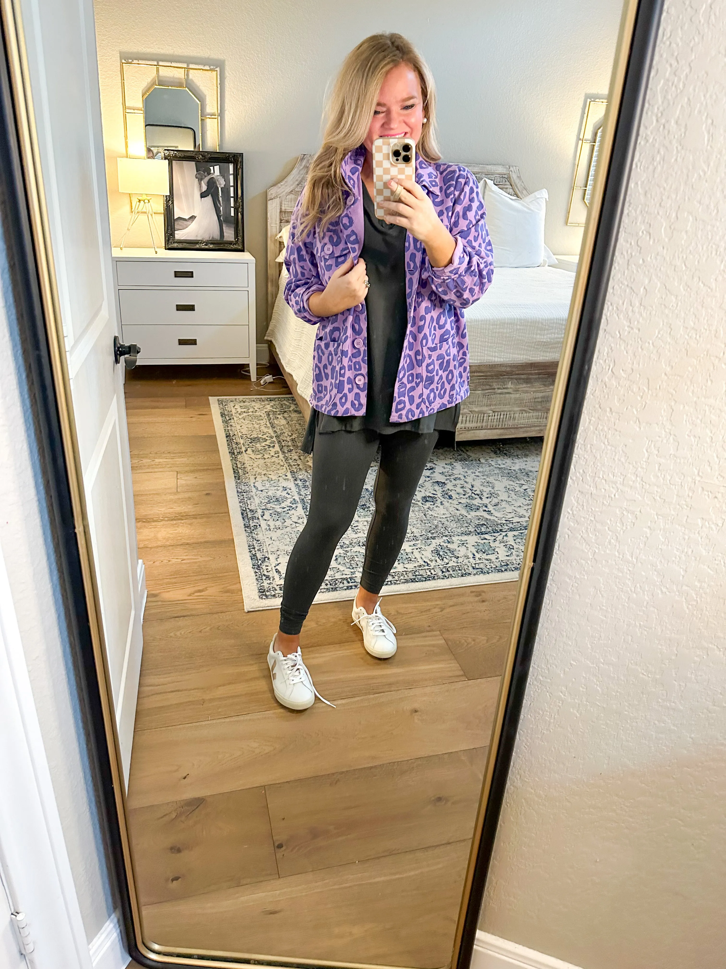 Purple Leopard Shacket