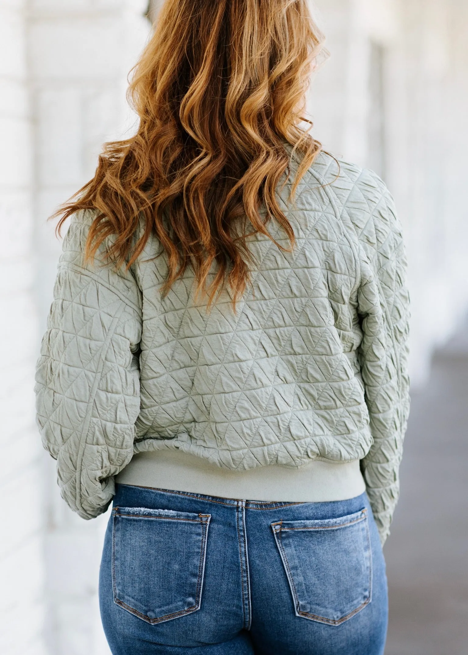 Quilted Bomber Jacket
