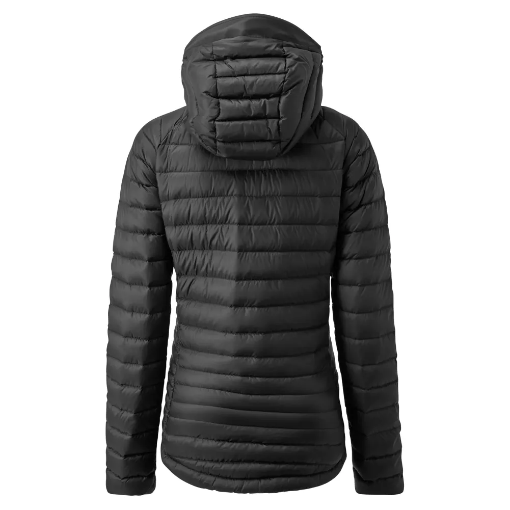 Rab Women's Microlight Alpine Long Down Jacket (Black)