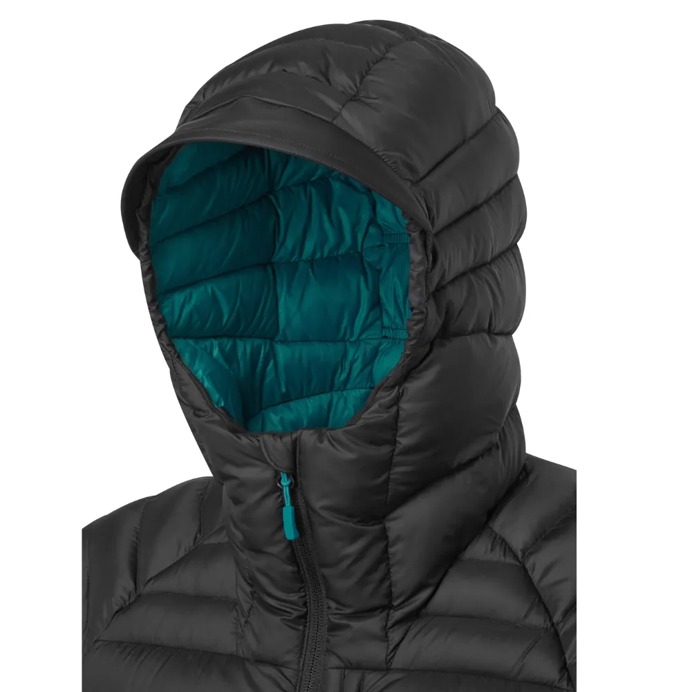 Rab Women's Microlight Alpine Long Down Jacket (Black)