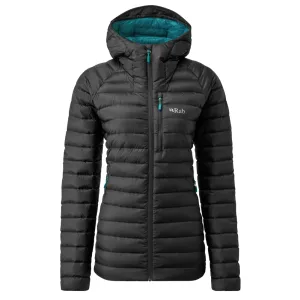 Rab Women's Microlight Alpine Long Down Jacket (Black)