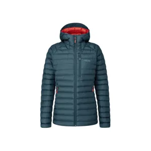 Rab Women's Microlight Alpine Long Down Jacket (Orion Blue)