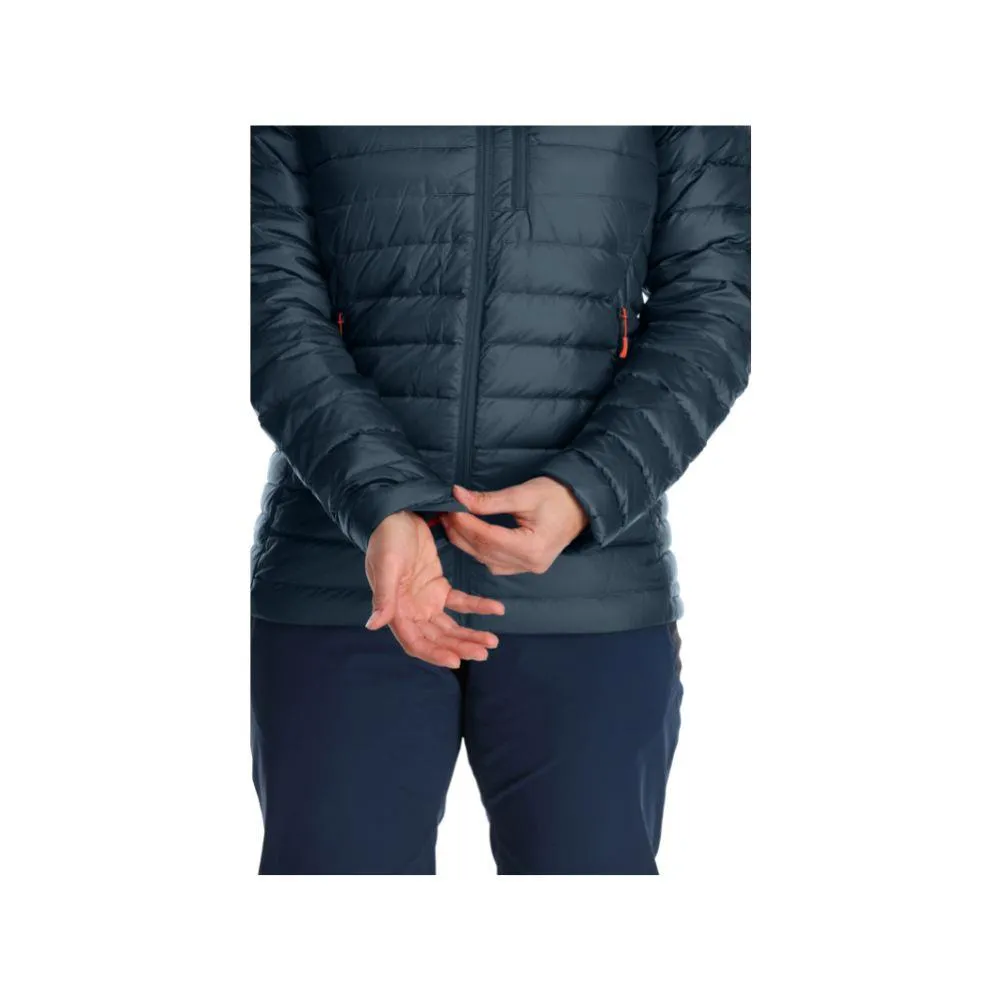 Rab Women's Microlight Alpine Long Down Jacket (Orion Blue)