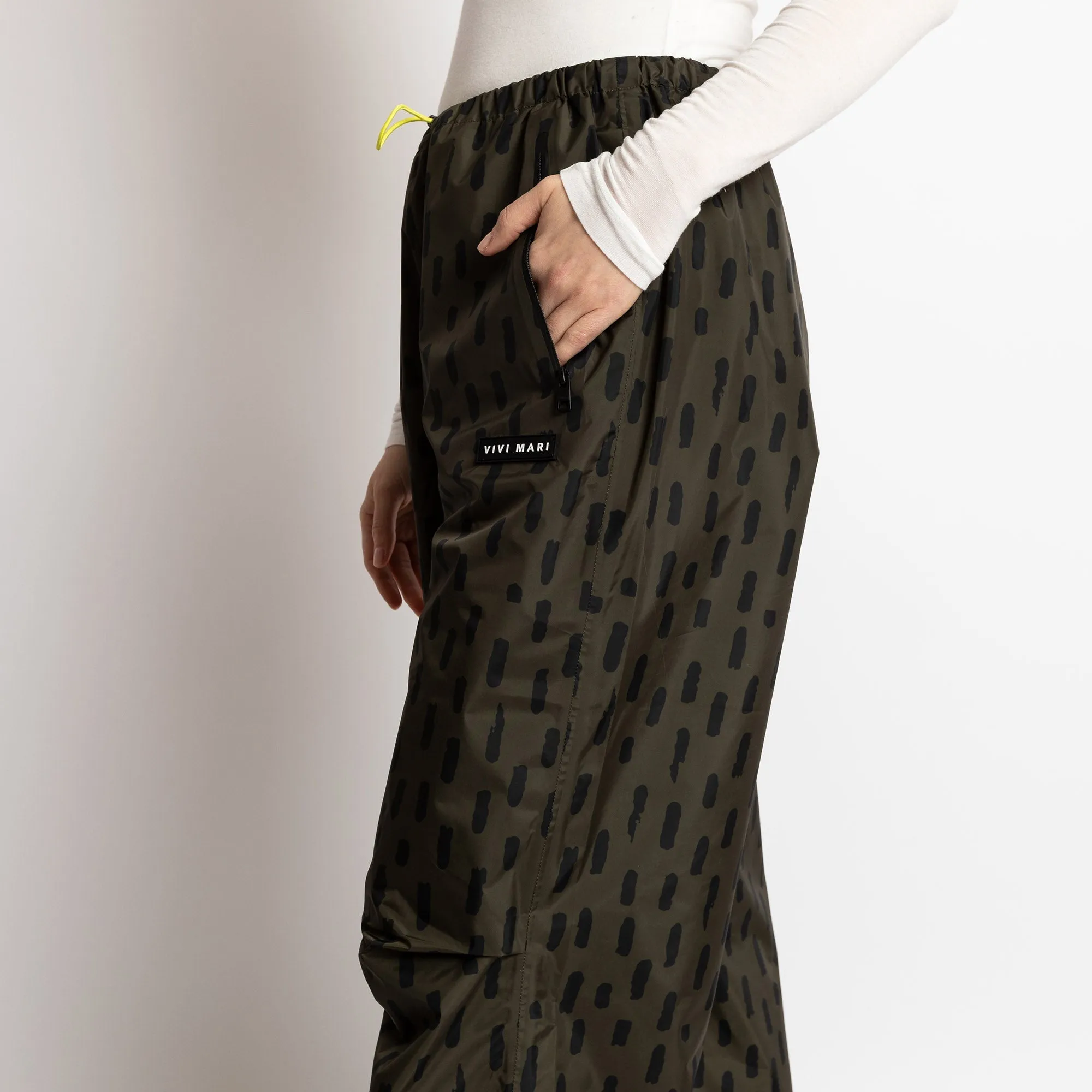 Rain Pants drops olive/black
