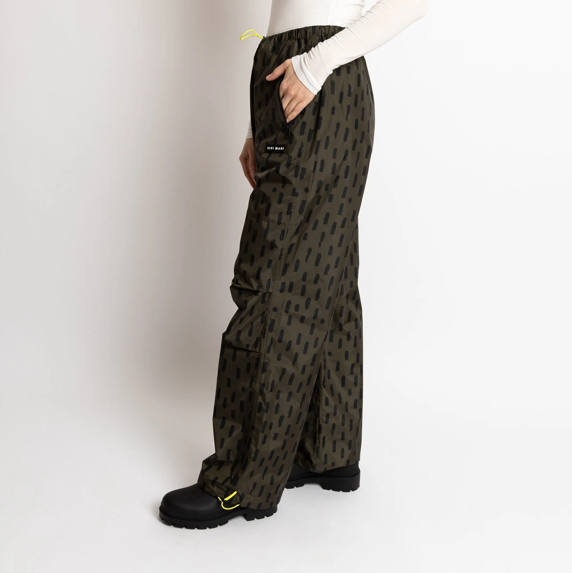 Rain Pants drops olive/black