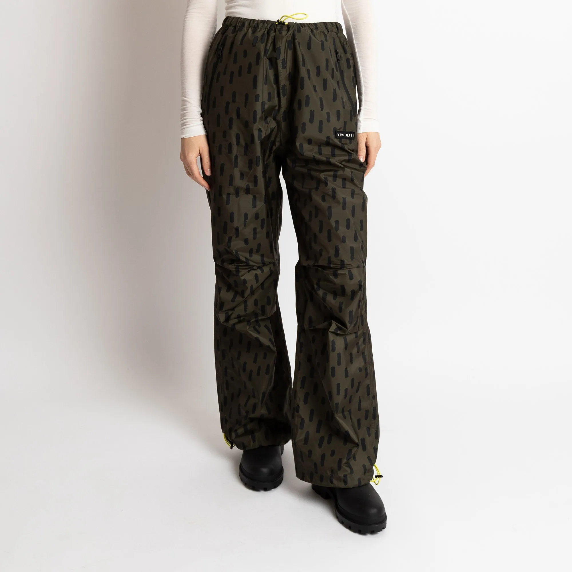 Rain Pants drops olive/black