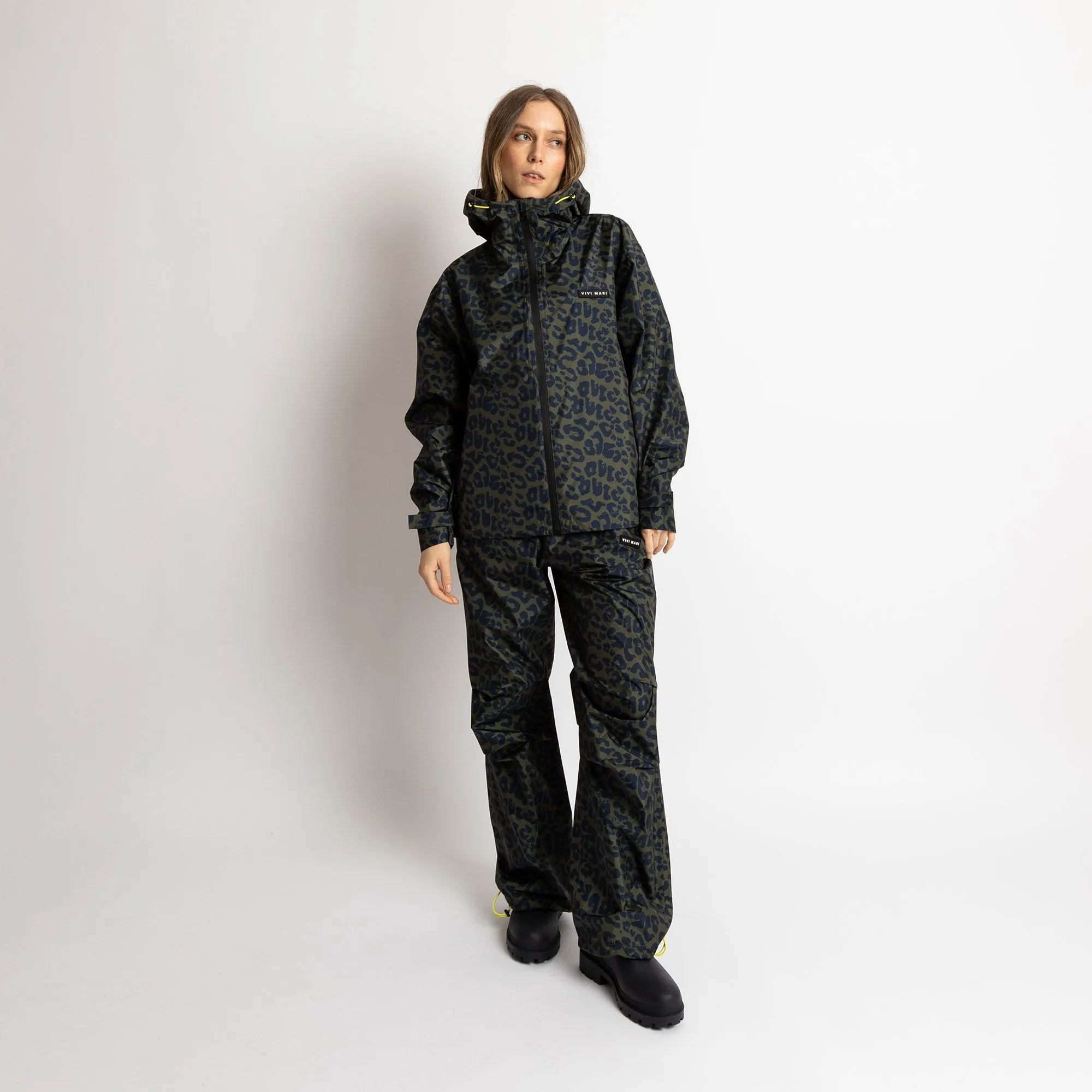 Rain Pants leo splashes navy/olive