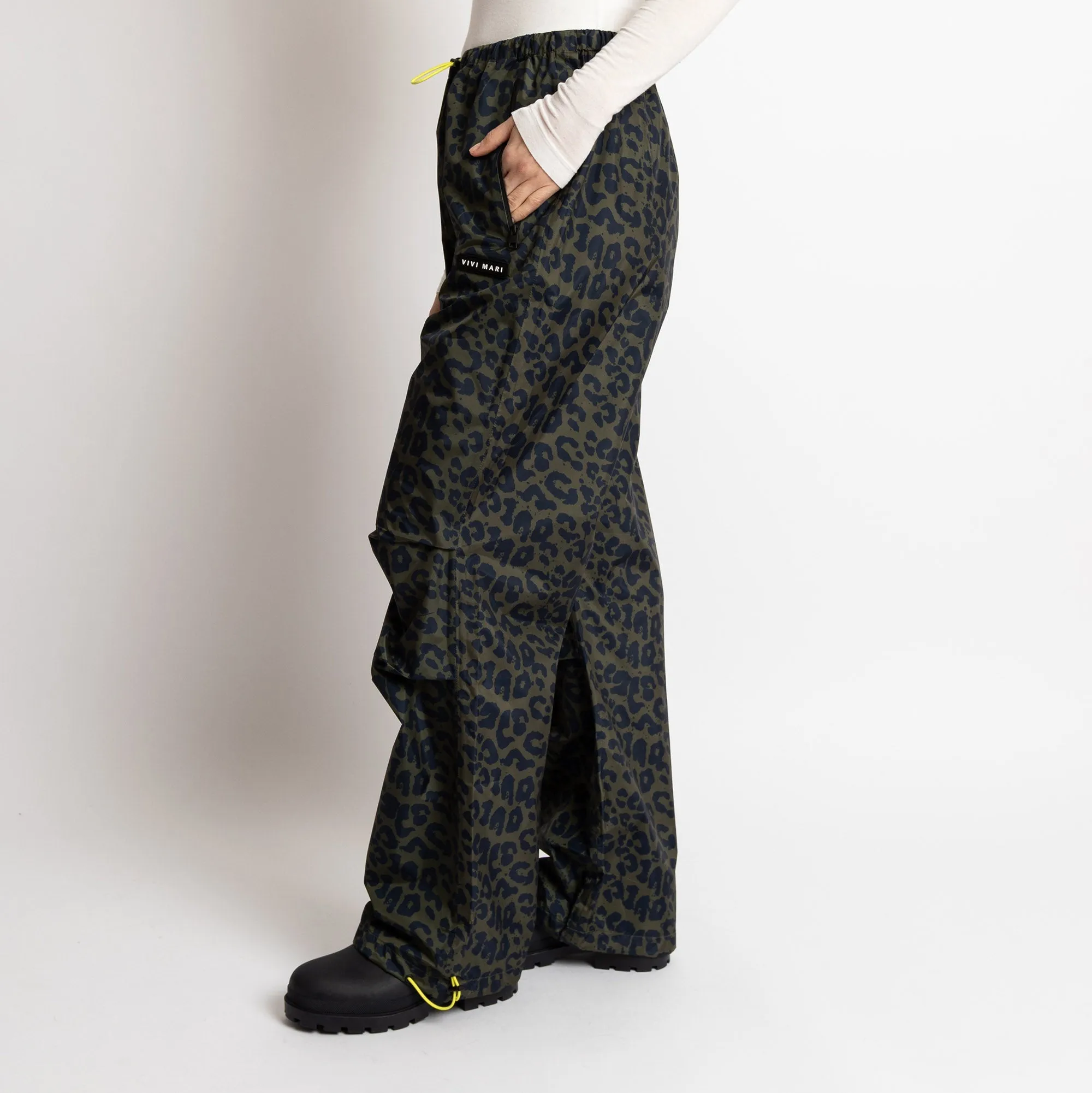 Rain Pants leo splashes navy/olive