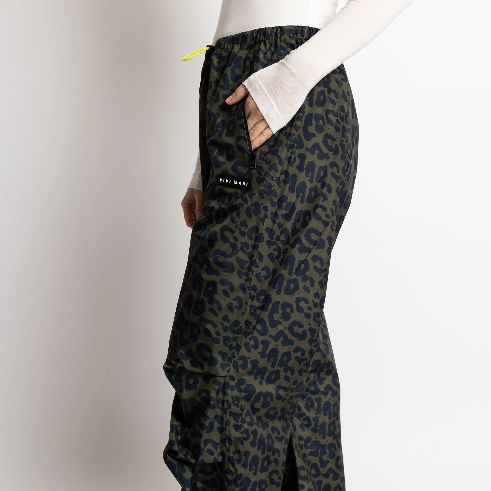Rain Pants leo splashes navy/olive