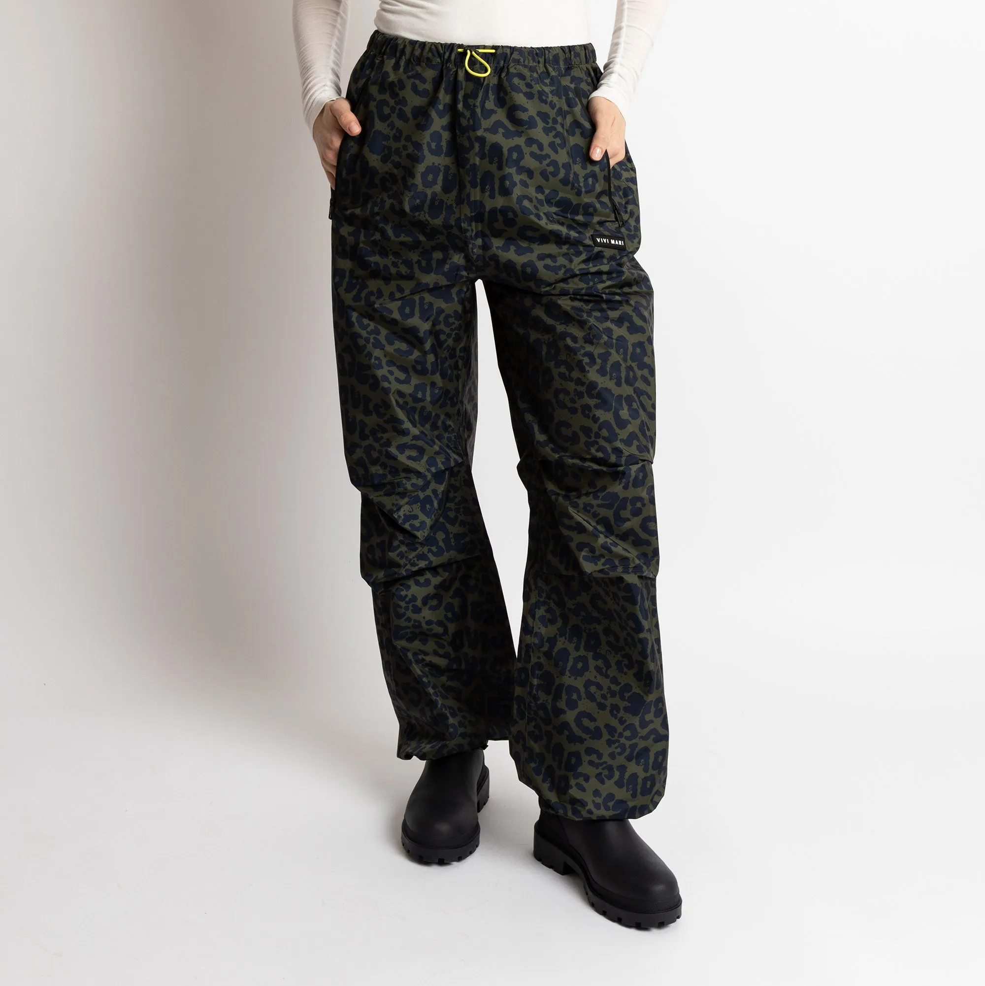 Rain Pants leo splashes navy/olive