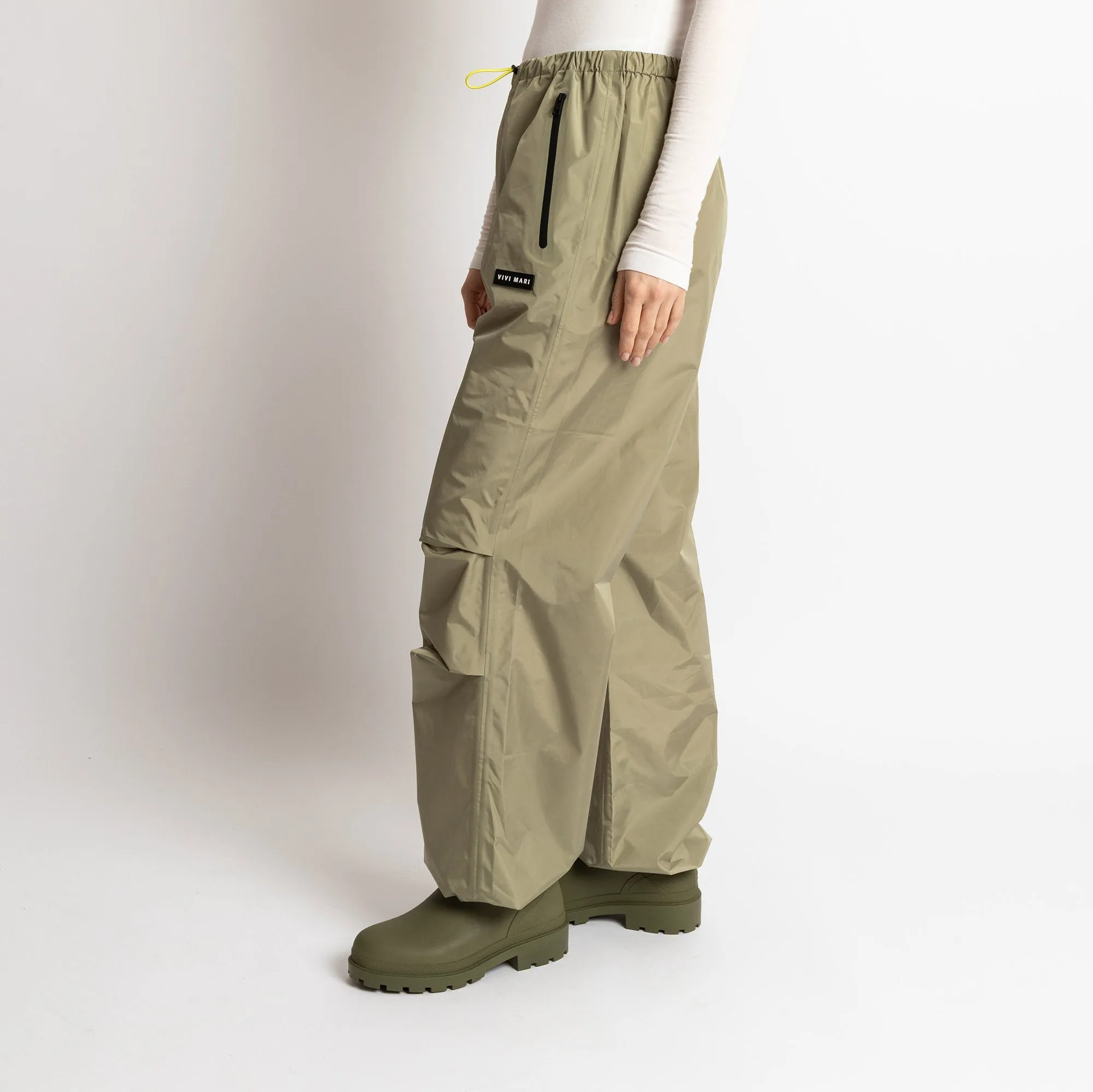 Rain Pants solid pale olive