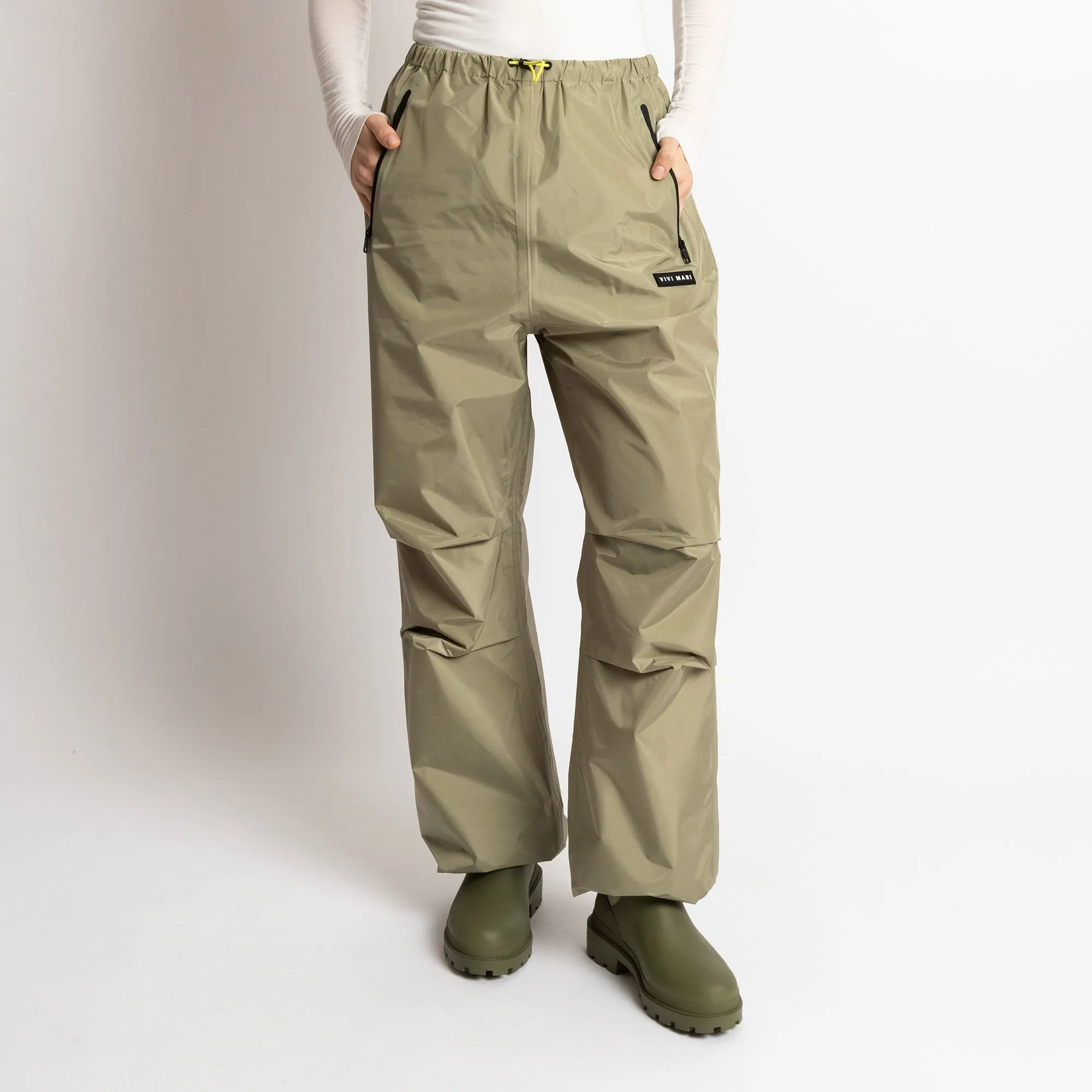 Rain Pants solid pale olive