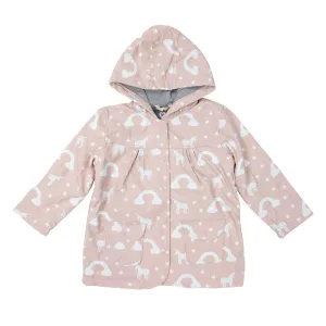 Raincoat - Colour Change Unicorn - Dusty Pink