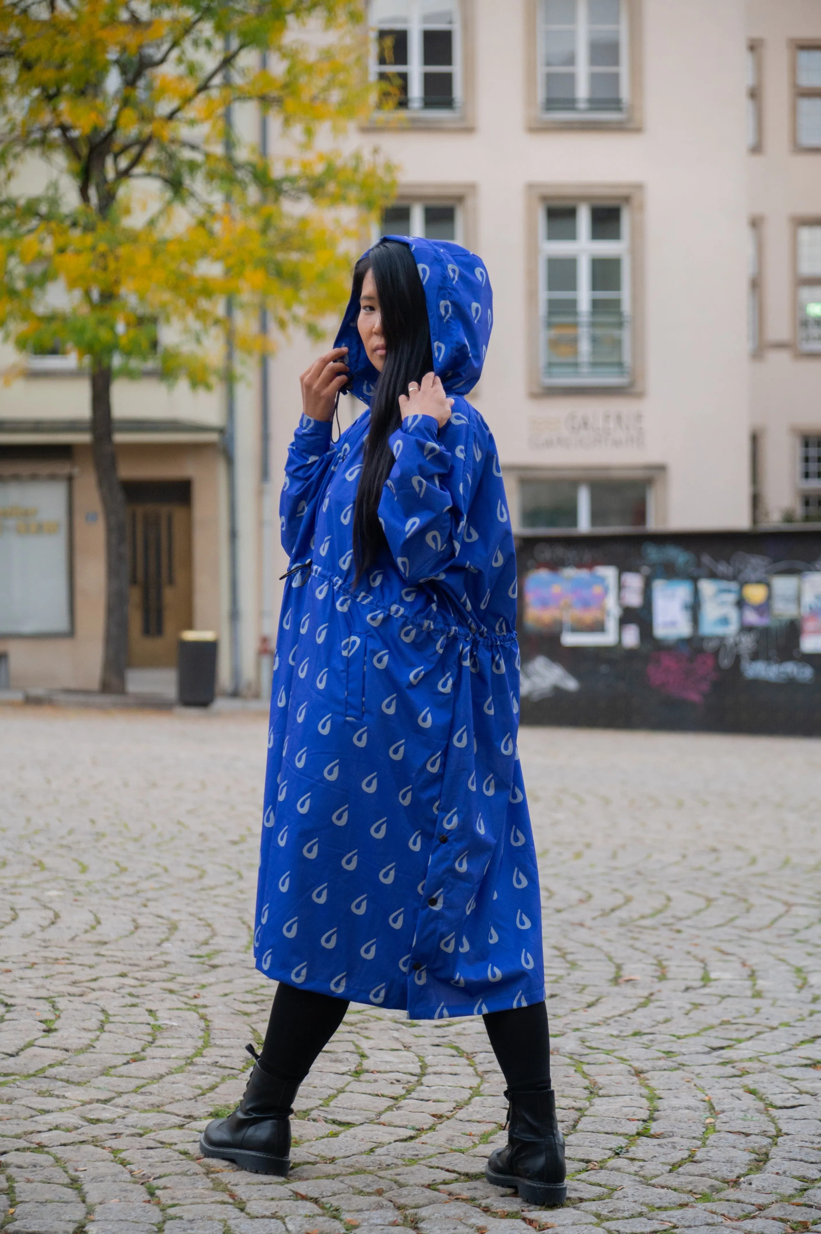 Raindrops Women Poncho
