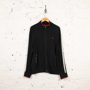 Ralph Lauren Zip Up Sweat Track Jacket - Black - XL