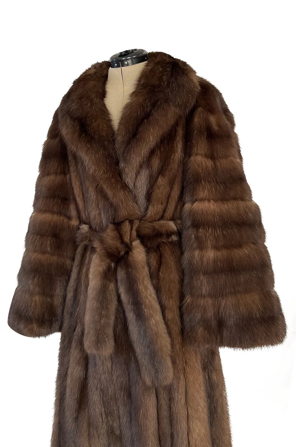 Rare 1984 Christian Dior Haute Couture by Canton Furs Model #3007 ‘Dynastie' Russian Sable Coat