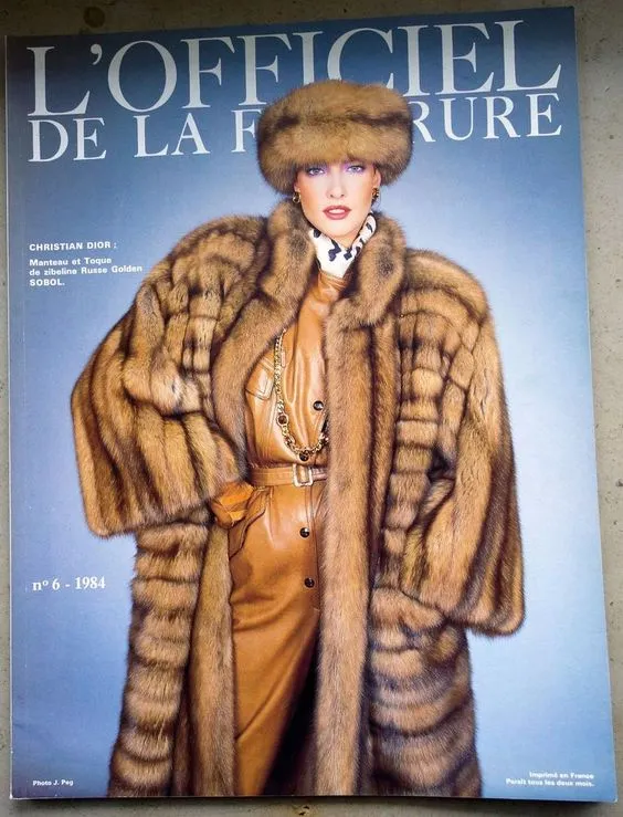 Rare 1984 Christian Dior Haute Couture by Canton Furs Model #3007 ‘Dynastie' Russian Sable Coat