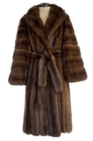 Rare 1984 Christian Dior Haute Couture by Canton Furs Model #3007 ‘Dynastie' Russian Sable Coat
