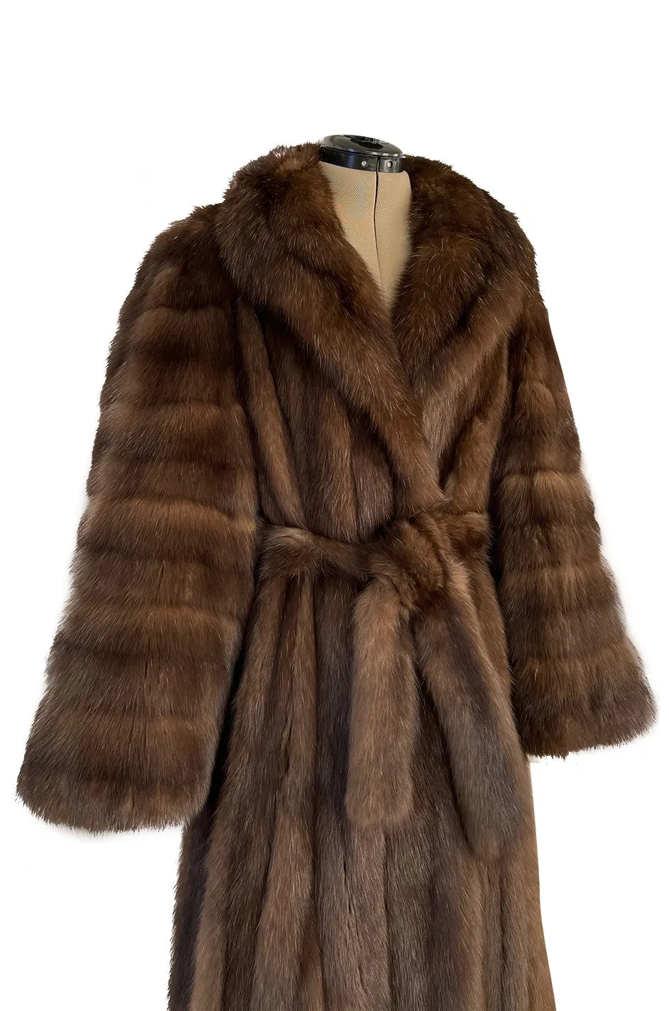 Rare 1984 Christian Dior Haute Couture by Canton Furs Model #3007 ‘Dynastie' Russian Sable Coat