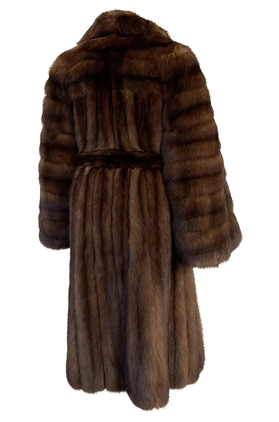 Rare 1984 Christian Dior Haute Couture by Canton Furs Model #3007 ‘Dynastie' Russian Sable Coat