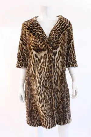Rare Vintage DIOR Ocelot Fur Coat