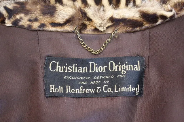 Rare Vintage DIOR Ocelot Fur Coat